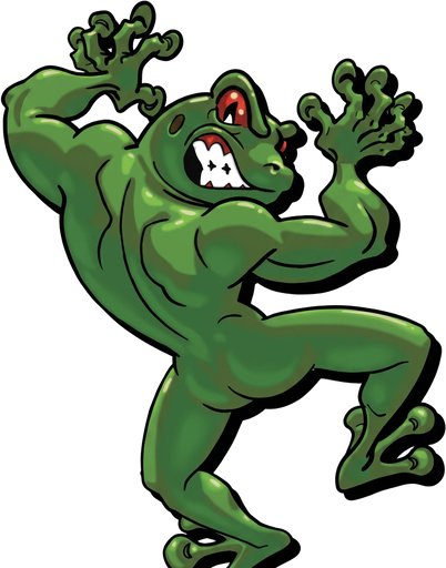 Gangster Lures frog mascot